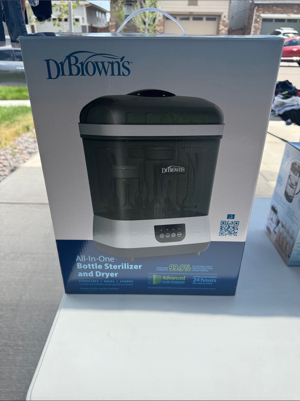 Dr. Brown's All-In-One Bottle Sterilizer and Dryer - Black/Gray